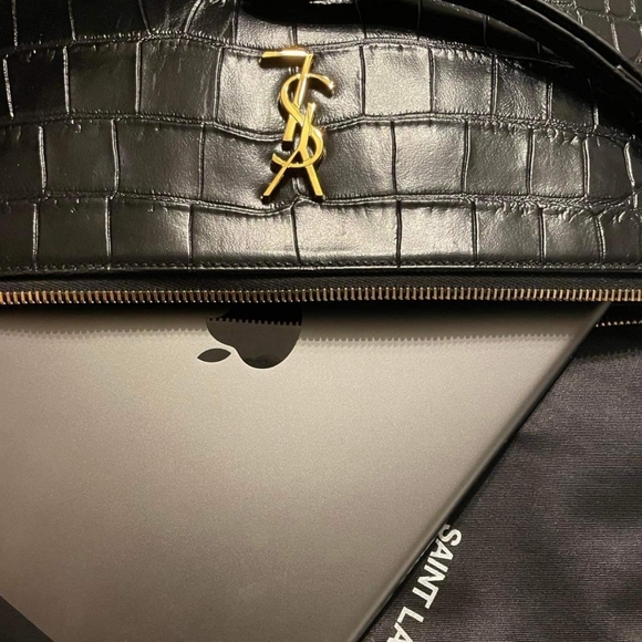 Saint Laurent Embossed Tablet Pouch - Picture 4 of 4